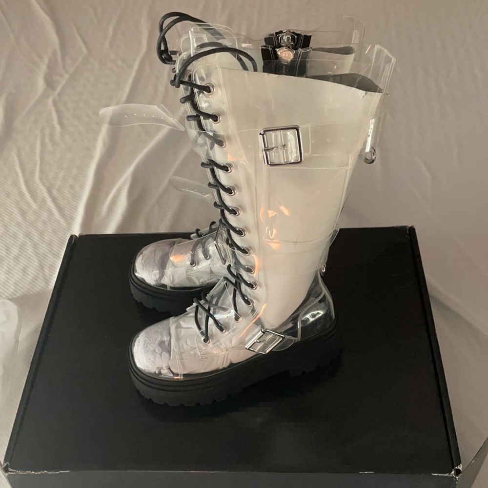 Clear combat boots - Picture 3 of 10
